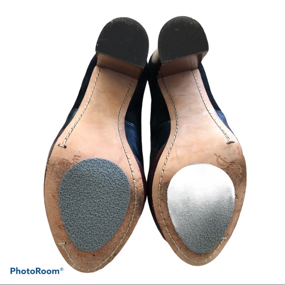 Sam Edelman Lulu Leather And Suede Ankle Booties - Picture 8 of 9